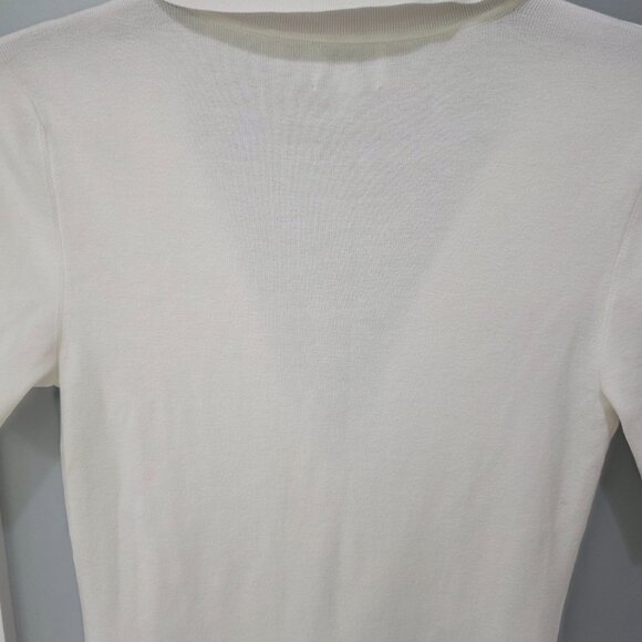 Sundeh Women’s White Button-Down Polo Collar Mini Dress – Size M – Short Sleeve - Picture 8 of 11